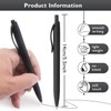 Bribobo 8 Pack Ballpoint Pens Retractable No Bleed Black Click