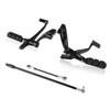 XFMT Motorcycle Black Standard Forward Control Kits W/Footpegs Levers Linkages