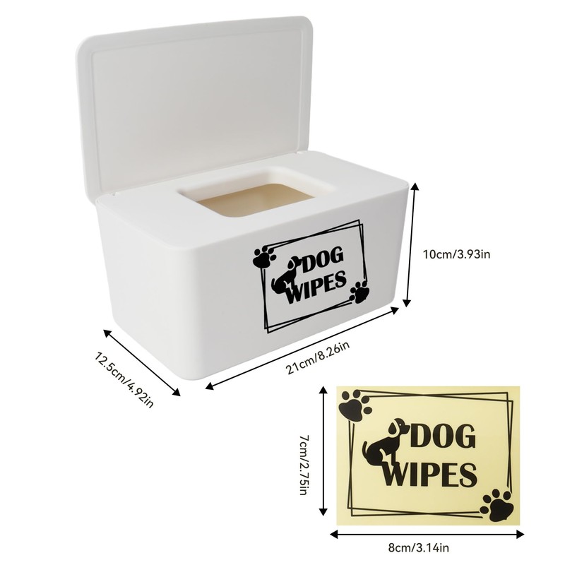 Klmnop Dog Wipes Dispenser for Paw & Butt Cleaning, 8.3L