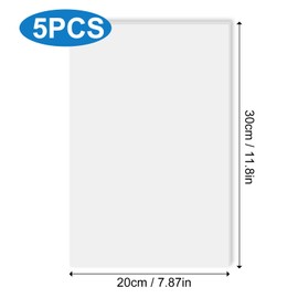 Cozlly Pack of 5 Foam Board, White, 200 x 300 x 5 mm Foam Boards, PVC Lightweight Hard Foam Board, 5 mm, Rectangular Foam, Foam Board for Model Making, Crafts, Modeling, Art, Presentation, School