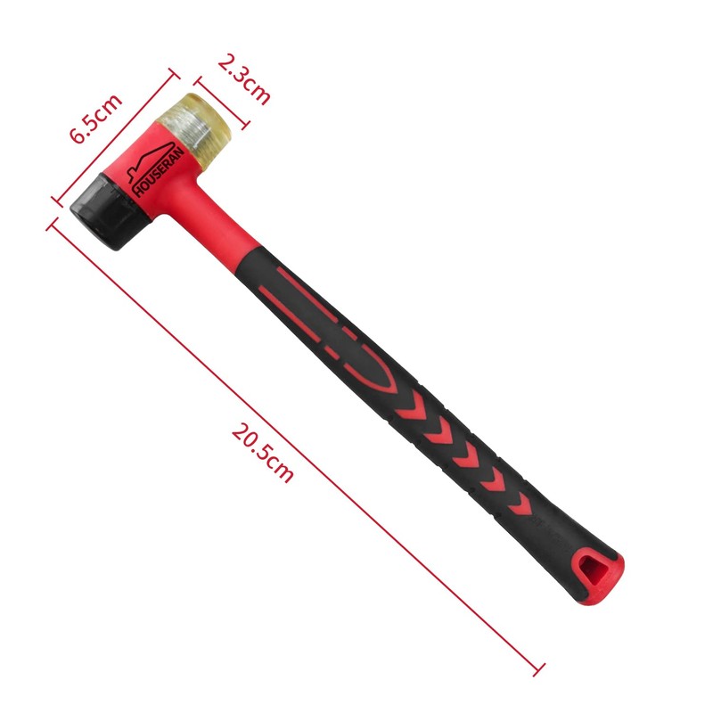 HOUSERAN Rubber Mallet, Rubber Mallet Hammer, Double-Face Hammer, Small Rubber