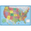 Swiftmaps 24x36 World and USA Classic Premier 3D Two Wall