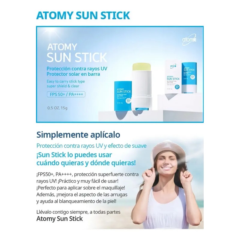 Atomy Protector Solar En Barra 15g - Sun Stick
