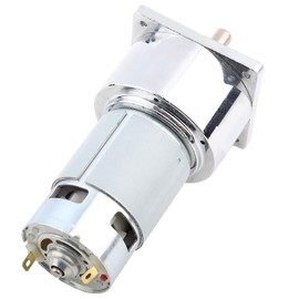 Akozon Gear Motor DC12V / 24V 35W Micro-DC Metal Gear Motor Speed Adjustable CW/CCW (24V 100rpm)