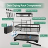 HOMEAILIE Dish Drying Rack, 2-Tier Large Dish Drying Rack for