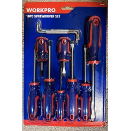 Workpro 10 Piece Screwdriver Set NEW