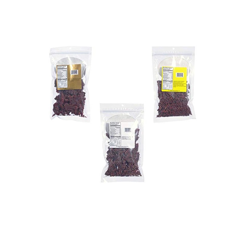 OLD TRAPPER BEEF JERKY VARIETY 10 OZ (PACK OF 3