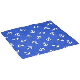 Anniversary House Tiflair Anchor 3 Ply Lunch Napkins, 33 cm, White