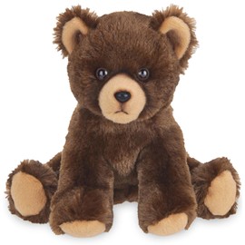 Bearington Lil' Grizby The Brown Grizzly Teddy Bear Plush, 7 Inch Bear Stuffed Animal - Hugs and Cuddles Plush Animal Toy
