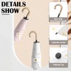 Mini Travel Folding Umbrella With Hook-Shaped Handle-Small Parasol With Golden