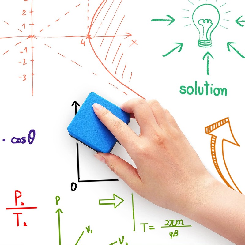 Tamaki 12 Pack Magnetic Whiteboard Eraser, Dry Eraser Board Erasers,