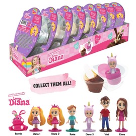 Pocket.Watch Love Diana Hazelnut and Vanilla Cream Candy with Toy Surprise (Pack of 8)