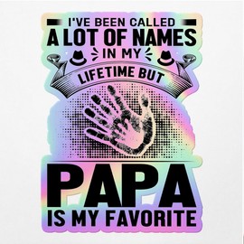 Holographic Decal Stickers of I've Been Called A Lot of Names Premium Waterproof Vinyl Decal Stickers for Laptop Phone Accessory Helmet Car Window Mug Tuber Cup Door Wall - USCVER3f83181HO0124