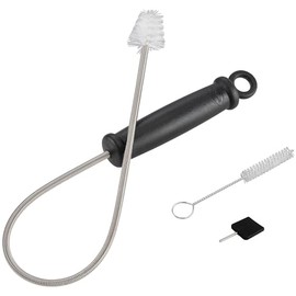 RÖSLE Gas Burner Maintenance Kit, 3 Pieces: High Quality Gas Grill Cleaning Tools, Includes 12cm Long Nylon Brush and Durable 18/10 Stainless Steel with Cotton Bag for Storage