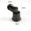 2 x Polished Antique Solid Brass Castors Heavy Duty Universal