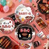 FVABO Baby Q Baby Shower Decorations, Red Gingham BBQ Baby