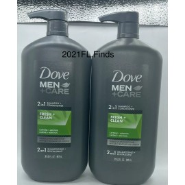 Dove Shampoo Acondicionador Dove Men Fresh Clean 917ml (2 Pack)