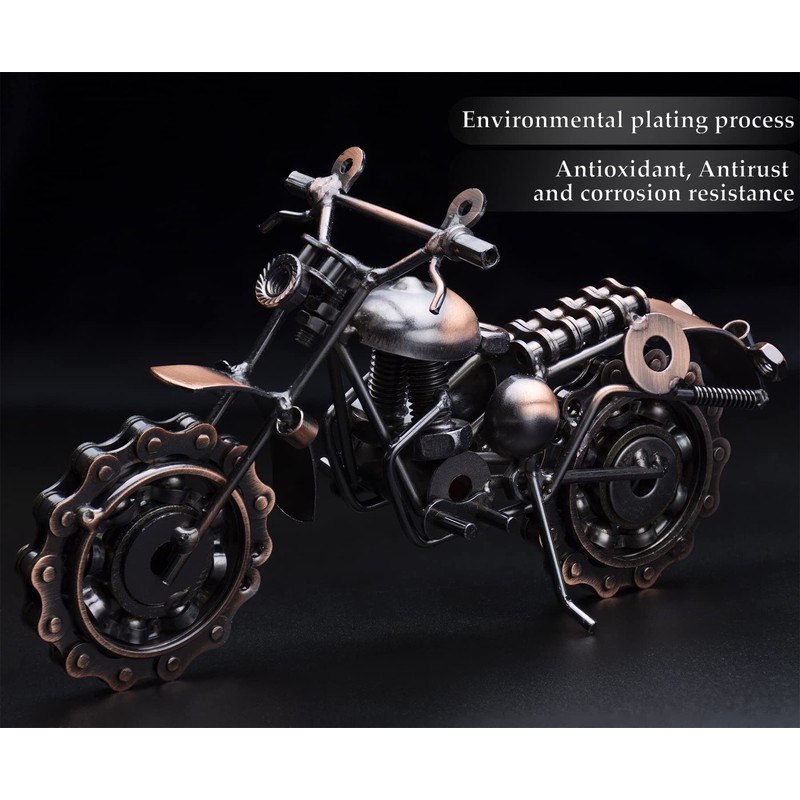 Famgee Creative Retro Metal Crafts Art Motorcycle Model Iron Moto