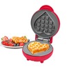 Innoteck Kitchen Pro 550W Mini Waffle Maker – Red Heart-Shaped