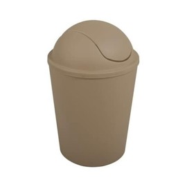 MSV AKO Rubbish Bin 5.5 L with Hinged Lid Mole Brown 5.5 L