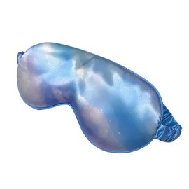 Sleep Eye Mask & Blindfold with Elastic Strap/Headband, Soft Eye Cover Eyeshade with Colorful Cloud Pattern - Enhance Your Sleep Quality (Dream Blue)