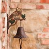 Antikas - Door bell with owl for garden and yard,