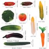 Meiwlong 10 PCS Artificial Realistic Vegetable Fake Display Photography Props