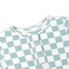 UPTON AVE Checkered Knotted Gown Baby Newborn, Viscose derived from