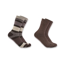Carhartt Women's SC3152W Women's Heavyweight Crew Sock 2-Pack - Small - Charcoal