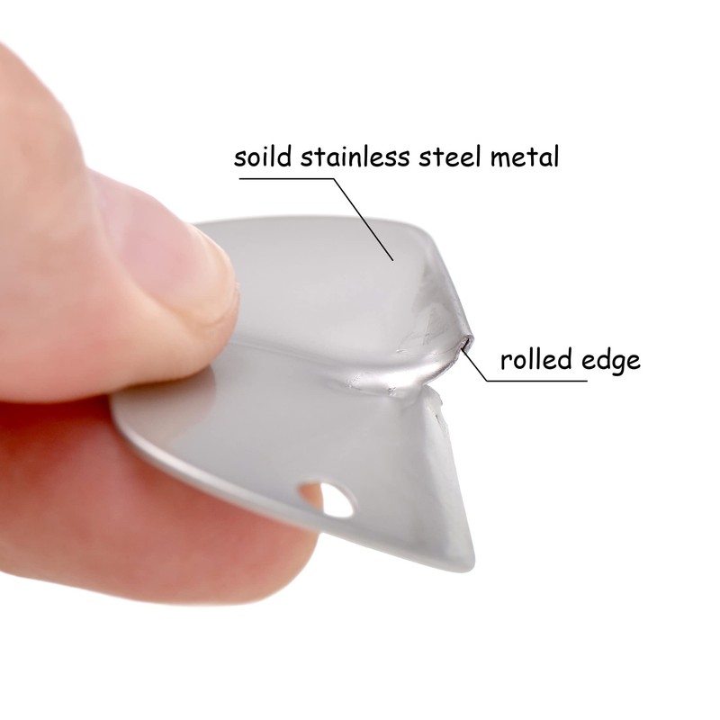 Paialco Stainless Steel Military Dog ID Tags, 12pcs