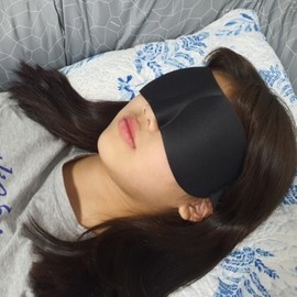 Black color insomnia 3D eye patch 3D three-dimensional sleeping eye patch black 6ea