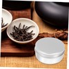 Gatuida 18pcs Spice Container Lip Balm Tin Round Aluminum Tin