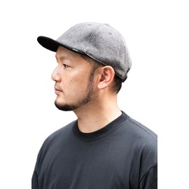 Nakota BOLD ROUND CAP Cap, Baseball Cap, Hat, Large Size, Brim Short, Plain, Denim, Simple, Casual, Men's, Women's, Spring, Summer, Autumn, Winter, charcoal black