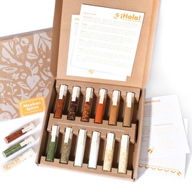 Craftly 12 Mexican Spices Gift Set | Mexican Seasoning Gift Set for Cooking - Perfect for Tacos, Fajitas and More | Birthday Gift for Him & Her | Gift set for Men, Women