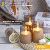 FPOO Set of 8 Flameless Candles with Remote, LED Fake