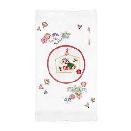 山本仁商店（公式）刺繍フェイスタオル - 午（2026年） (シロ)
