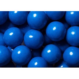 Bayside Candy 1" Large Gumballs - Colored Gumball Collection - Gumball Machine - Shimmer and Solid Colors (Blue Gumballs 1" Large, 1LB)