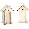 Artemio 14 x 8.5 x 7 cm Wooden Beach Huts,