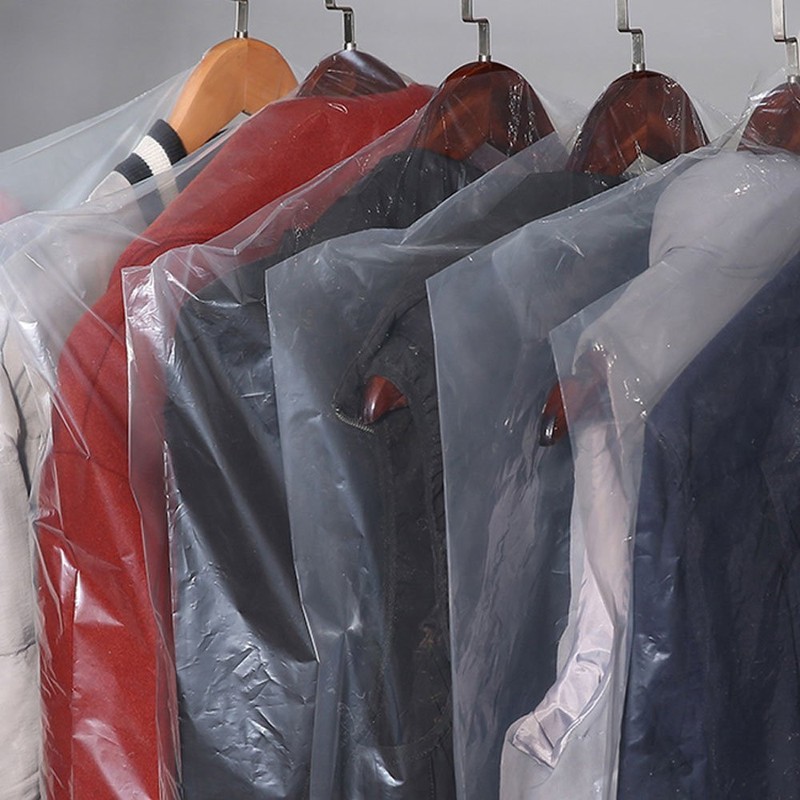 Dealglad 10pcs Plastic Transparent Clothes Suit Garment Dustproof Cover Storage