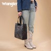 Wrangler Leopard Print Western Style Top-Handle Handbag for Women, Fashion
