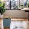 Vireon Office Waste Paper Bin Made of Bamboo - Oxford