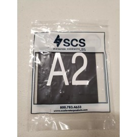 A2 - Elevator Jamb Plate Sign with Raised Floor Number and Braille