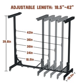 INNOVART Mobile Blueprint Storage Rack, Adjustable and Portable Vertical Blueprint Holder, Blueprint Storage File Organizer Stand Holds Up to 1200 Blueprints for Home, Office and Construction Sites