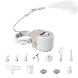 Newbealer Handheld Steamer for Cleaning, Stainless Steel Boiler, 12-Piece Accessory Kit, Max 5 Bar Pressure, Multi-Purpose Steam Cleaner for Floors, Cars, Furniture, Upholstery, and More