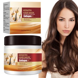 ZANGLEX Keratin Hair Mask Advanced Collagen Hair Treatment Deep Conditioning Hair Mask Keratin Hair Treatment for Dry Damaged Hair All Hair Types (1 Bottle)