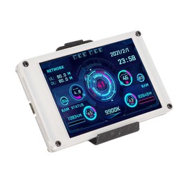 Dpofirs Mini Pantalla IPS USB de 3,5 Pulgadas, AIDA64 PC CPU Monitor de Datos Panel de Sensor de PC Pantalla Monitor de Temperatura, Monitor de Temperatura de la Computadora para
