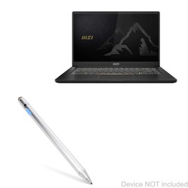 BoxWave Stylus Pen Compatible with MSI Summit E15 - AccuPoint Active Stylus, Electronic Stylus with Ultra Fine Tip - Metallic Silver