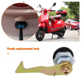 OTOTEC 1 x Motorcycle Replacement Lock Top Case Lock Suitcase Replacement Lock Compatible with Venezia Compatible with Rome with Key