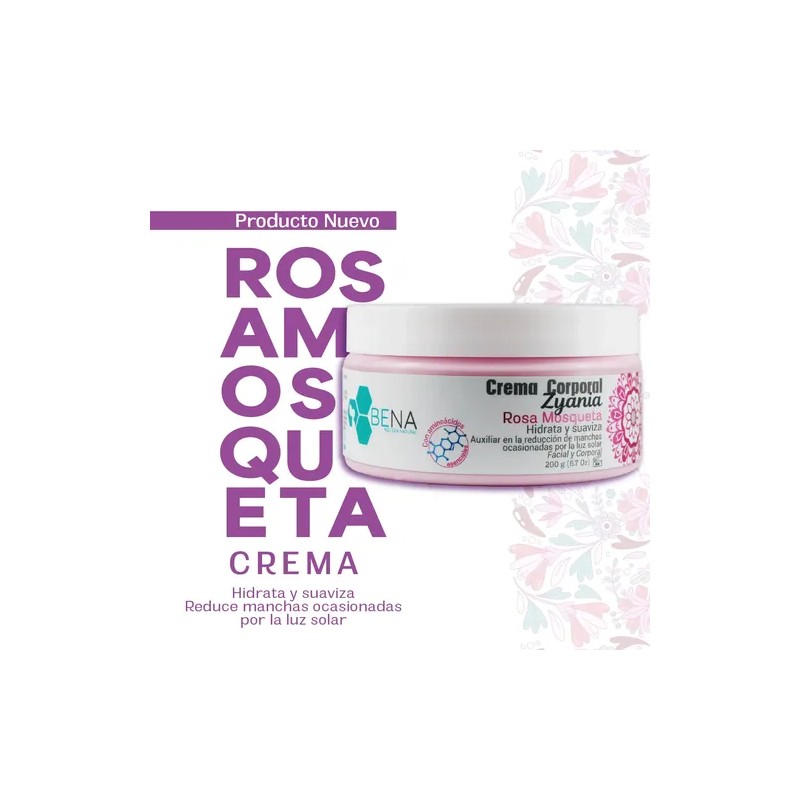 Crema Corporal Facial Y Corporal Rosa Mosqueta, Bena Belleza