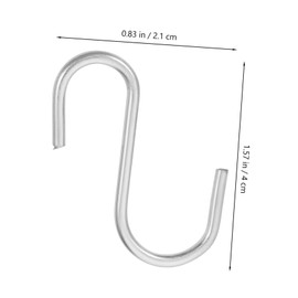 KICHOUSE 10 Pcs Heavy Duty Zinc Plated S Hooks for Over The Door Kitchen Organization Space Saving Utensil Hangers for Cabinets Closets Clothes and More